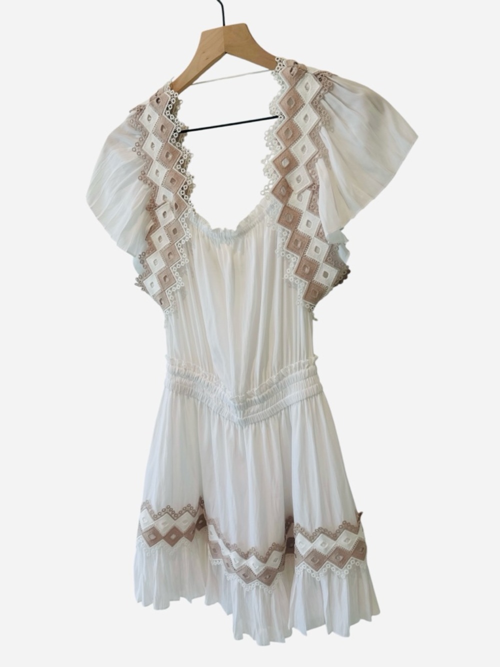 RAMY BROOK Bridget Eyelet Embroidered Dress in Ivory - Picture 7 of 12
